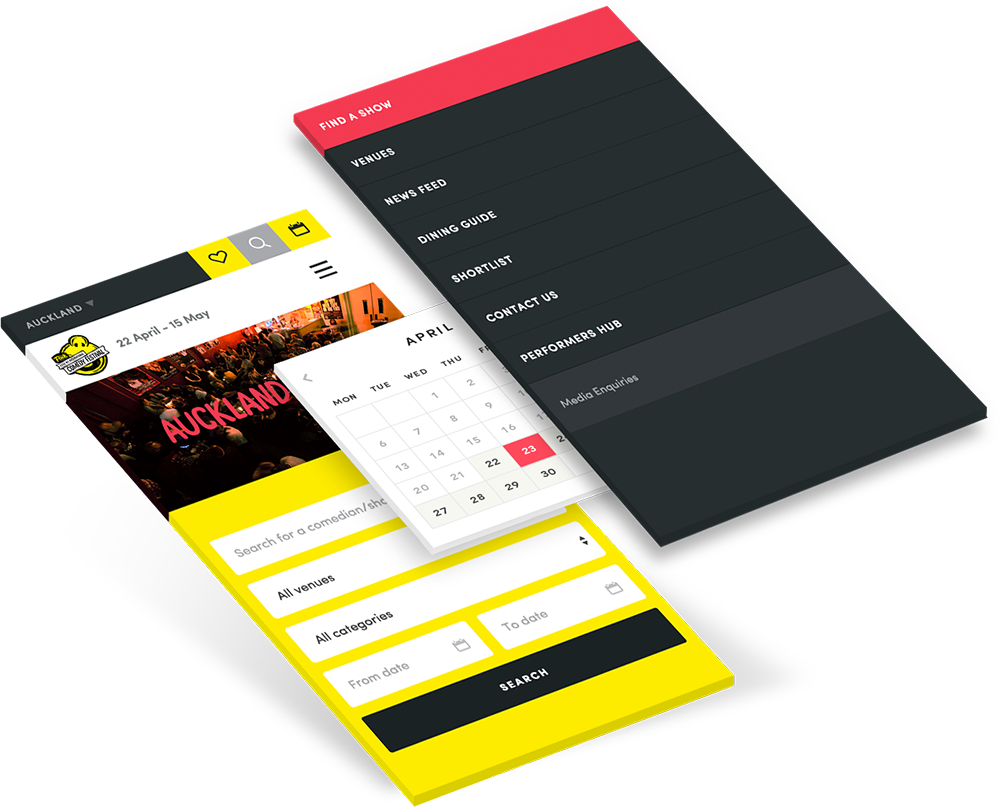 Comedy Festival - Website design and website development