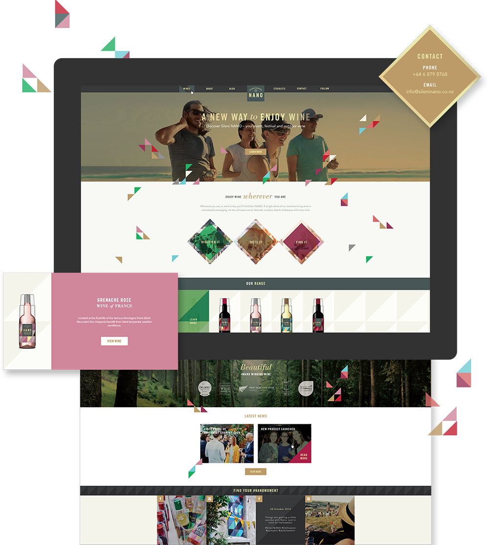 Sileni Nano - Website design and website development
